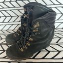 Sorel  Conquest Waterproof Leather Wedge ankle lace up boots in black size 8 Photo 1