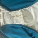 Gottex  “Classic Golden Touch Teal Bandeau Strapless One-Piece”. Size 10. NWT Photo 7