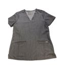 FIGS  Technical Casma Three Pocket Size Small Graphite Grey Scrub Top FW1100 Photo 1