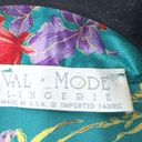 Vintage Val Mode Lingerie Womens Floral Kimono Robe and Cami Set blue Sz Medium Photo 5