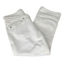 EXPRESS  X2 Denim Laboratory Capri Jeans White Size 4 Photo 11