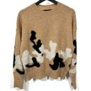 360 Cashmere  Leannah Printed Wool Blend Sweater Photo 1