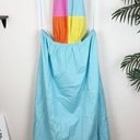 STAUD NWT  Color Block Maxi Open Back Poplin Dress Size XL Photo 12