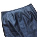 Oleg Cassini Vintage  Metallic Skirt Navy Blue Black Silver Size 8 Photo 1