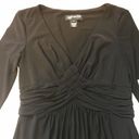 Jones New York  Dress Woven Front 1/2 Sleeve Black Photo 2