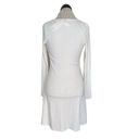 Divided  H&M Womens Dress Size Small Ribbed Button down Lace Trim Long Sleeve Photo 2