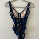 La Blanca Navy blue  anchor swim suit Photo 2