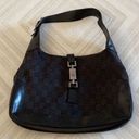 Gucci  GG Motif Hobo Black Canvas & Leather Bag Photo 0