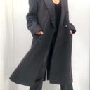 Jones New York Vintage Y2K JNY  Wool Mohair blend Long Gray Coat size Large Photo 0