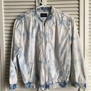 American Eagle AEO Acid Wash Mini Bomber Jacket Size Small Cropped 3/4 Sleeve Photo 0