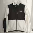 The North Face Polartec Off White/Gray Denali Fleece Jacket Size M Photo 2