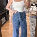 Seven7  wide leg striped jeans Photo 4