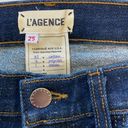 L'AGENCE El Matador Bruno Wash Slim High Rise Raw Hem Blue Jeans Size 25 Photo 5