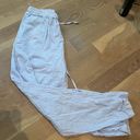 Blue and white striped linen pants Multiple Photo 0