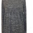 Isabel Maternity NWOT Maternity Dark Heather Gray Soft Pleated Top Photo 0