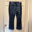 Banana Republic  Dark Wash High Rise Cropped Flare Jeans size 31 Photo 4