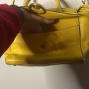 Michael Kors GUC Canary Yellow  Medium Sized Zippered Adjustable Strap Purse Photo 5