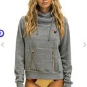 Aviator Nation Ninja Hoodie Heather Grey Retail $207 Photo 1