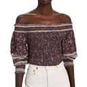 Veronica Beard NWT  Rosalinda Top in‎ Dark Plum Multi Photo 0