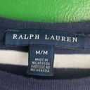 Ralph Lauren  Striped Navy Polo Tshirt Size M Medium EUC Photo 2