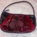 Nine West Small  Black & Red Snake Print Shoulder Bag Purse Photo 0