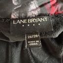 Lane Bryant  Vest Womens 26/28 Black Floral Puffer Quilted Full Zip Fleece Lined Photo 8