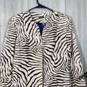 J. McLaughlin  Jasper Velvet Zebra Jacket size 4 *FLAWED* Photo 2