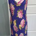 Betsey Johnson  Women’s Ruby Ruffled purple floral high low dress size 18 Photo 3