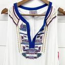 For Cynthia  Womens M Swimsuit Cover Up Embroidered Shark Bite White Summer Photo 2