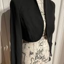 Onyx Nite Chiffon Open Front Shrug Bolero Shawl Coastal Whimsygoth Formal Evening Jacket Women's Black Size 8 Cropped Photo 1