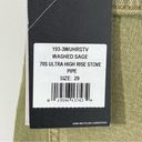 RE/DONE NWT  70s Ultra High Rise Stove Pipe Jeans Washed Sage Green Size 29 Photo 5