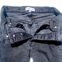 RE/DONE  Women’s 90s High-Rise Ankle-Crop Jeans Black Wash Frayed hems size 25 Photo 8