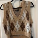 Sweater Vest Brown Size L Photo 0