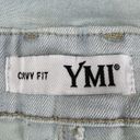 Ymi Denim Overalls Shorts Size 9 / 29 Light Wash Jean Distressed Stretch Photo 3