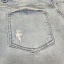 Time & Tru  Light Wash Denim Shorts Mid-Rise Stretch Cotton Waist 30 Sz 10 Photo 5