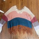 Colorful Knit Sweater Multiple Size M Photo 0