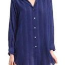 Commando  Pajama Striped Navy Sleep Night Shirt Dress Size Medium Photo 0