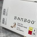 Bamboo  Frenzy Chunky High Heel Sandal Shoes Rhinestone Shoes Gold Shoes~8. Photo 5