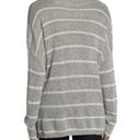 ALLSAINTS  Misty Crewneck Striped Pullover Sweater In Light Gray/Chalk White Photo 2