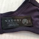 Natori  Bra Lace Body Underwire Bra in Purple Sz 34C GUC Lace Floral Straps Photo 10