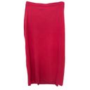 Polo  RALPH LAUREN 100% CASHMERE WRAP MIDI CORAL RED SKIRT LARGE NWT $498 Photo 3