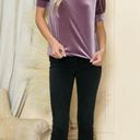 Acting Pro NEW  Mauve Velvet Top with Short Banded Puff Sleeves Plus Size 1X Photo 3