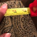 Talbots Maxi Rap Skirt  Tan & Black Brocade Designs Print Vintage SZ 10 Photo 9