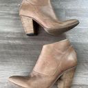 Treasure & Bond  Tan Leather Booties Size 10 Zip Boots Photo 0