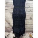 Banana Republic  NWT size 4 navy blue and black fit flare dress, lace on outer la Photo 2