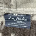 Los Andes Imports Vintage Women’s L Gray Cream Aztec Print Handmade Wool Coat Size L Photo 7