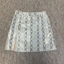 Princess Polly  white snakeskin faux leather mini skirt size 0 Photo 1