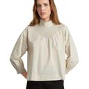 Everlane  Women's The Funnel-Neck Smock Button Back Top Business Casual Size XS Photo 0