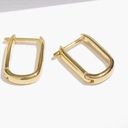 Madewell NWT  Demi-Fine Carabiner Hoop Earrings 14K Gold Photo 0