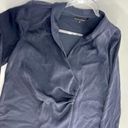 Something Navy  Long Sleeve Wrap Front V-Neck Blouse Night Navy XS NWT Photo 14